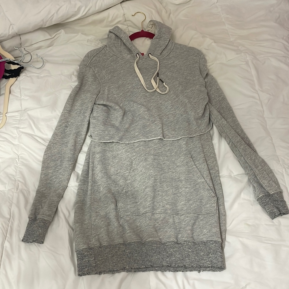 grey dress with 2 layers